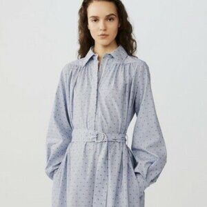 Maje Relino Poplin Collared Dress Shirt Size 2, US Medium